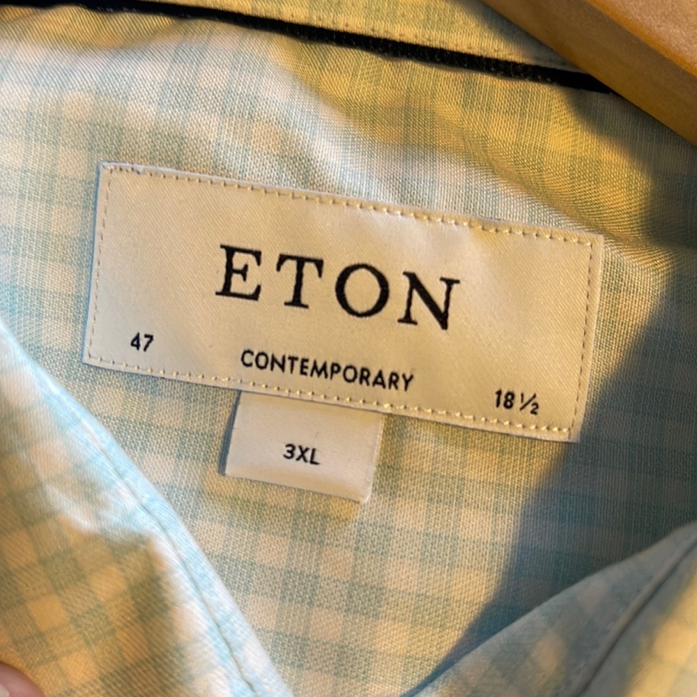 Eton men’s shirt size 3XL collar 18 1/2